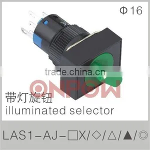 Rectangular Illuminated Selector LAS1-A(illuminated Push Button Switch,selector Push Button Switch) thumbnail-1