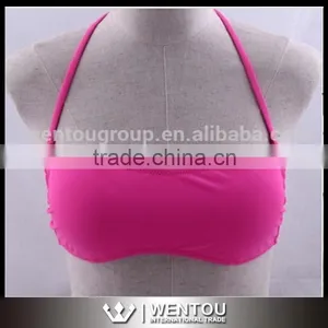 Cheeky Monogrammed Bandeau Bikini Tops thumbnail-3