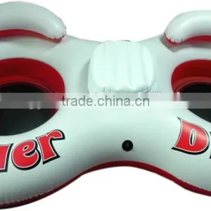 Inflatable Two Person River Tube/pool Floating Lounge thumbnail-1