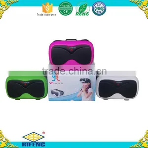 Hot 2016 Virtual Reality 3d Glasses VR Box Google Cardboard for Sexy Blue Video Film thumbnail-5