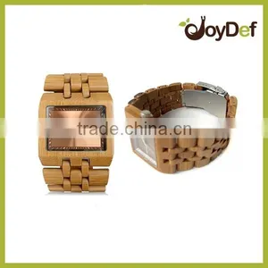 High End Wooden Watch Customize Logo Wooden Bamboo Wirst Watch Your Logo Custom Wooden Watches thumbnail-2