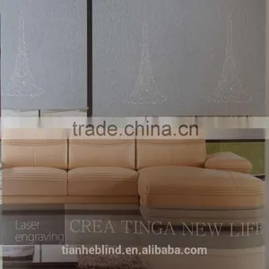 Best Selling New High Quality Hollowout Roller Blilnds Fabric thumbnail-3