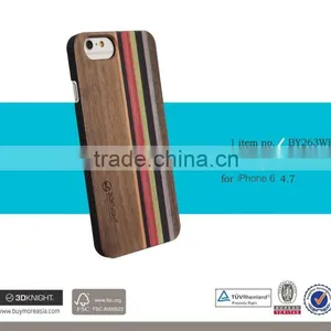 Laser Engraving Mix Colored Wood Custom Design Wholesale Cell Phone Case For IPhone 6 Wooden Case thumbnail-2