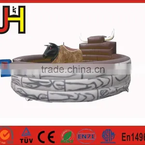 Large Interactive Game Mechanical Rodeo Bull With Inflatable Mattress For Amusement Park thumbnail-5