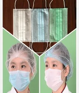 10g Non Woven Mop Cap White/ Blue/black/green Hairnet( Double Elastic) thumbnail-5