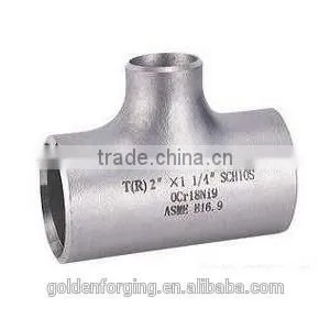 Forging Mechanical Parts Fabrication Services Cross Pipe Fittings Stainless Steel Tee Black Steel Pipe Tee thumbnail-3