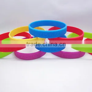 Wholesale Custom Logo Print Silicone Wristband Key Holder thumbnail-1