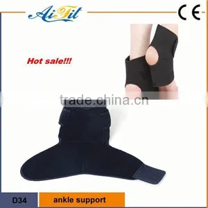 Elastic Neoprene Magnetic Far-infrared Self-heating Ankle Support for Pain Relief thumbnail-1