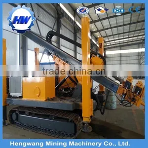 China Manufacturer Powerful Trailer Hydraulic Anchoring Drilling Rig With130-200 m Depth thumbnail-1