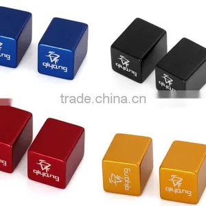 2pcs Cycling Bicycle Accessory Aluminum Alloy Material Square Shaped Bike Tyre Air Valve Cap for MTB Road Bike thumbnail-2