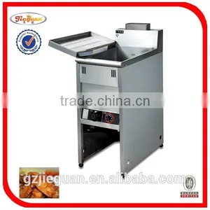 Stainless Steel Free Standing Gas Chicken Fryers With Temperature Controller With Cabinet(2-tank)(GF-985-2) thumbnail-3