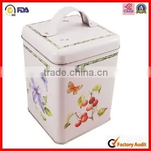 Reputational Metal Easy Open Square Food Tin Box thumbnail-4