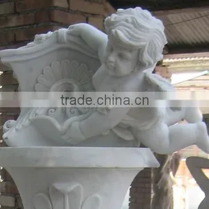 Angel Carved Stone Fountain for Outdoor thumbnail-2