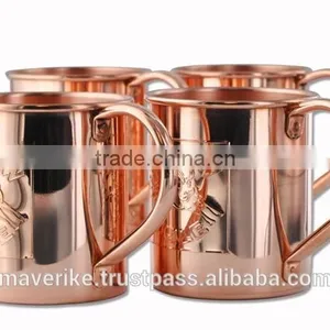 Pure Copper Moscow Mule Mug, Copper Engrawed Beer Mug thumbnail-2