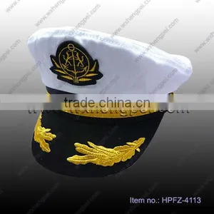 White Seaman Cap/ Uniform Cap/ Captain Cap thumbnail-1