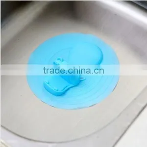 Hippo Shaped Silicone Floor Drain Ground Leakage Sink Stopper thumbnail-2