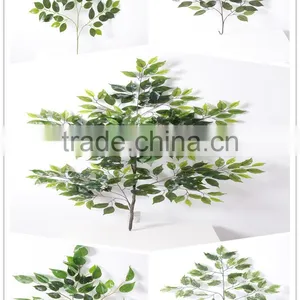 Cheap Wholesale Plastic Artificial Ficus Leaves,fake Banyan Leaves thumbnail-1