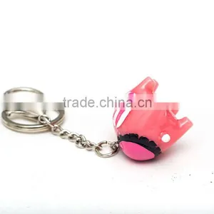 Pink Resin Cartoon Elephant Keychains thumbnail-3
