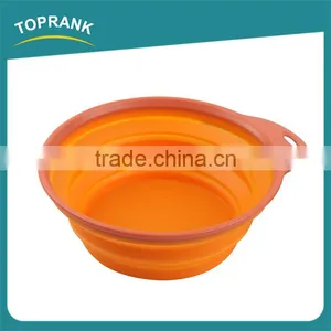 Pet Food Bowls Portable Travel Feeding Collapsible Silicone Pet Bowl thumbnail-3