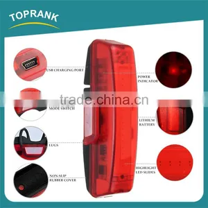 LED USB Rechargeable Bike Headlight Waterproof COB Bicycle Front Rear Light thumbnail-2