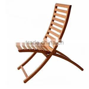 2016 Qualified Leisure Folding Bamboo Beach Chair thumbnail-1