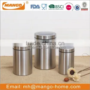 Round Airtight Stainless Steel Canister thumbnail-1