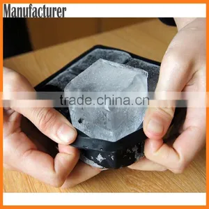 Hiqh Quality 4 Caves Silicone Ice Cube Tray / 4 Cubes Square Silicone Ice Mold thumbnail-4