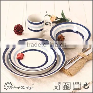 New Design Hand Painting Stoneware Dinner Set for Home Use Daily Use Handpainted Dinner Set thumbnail-1