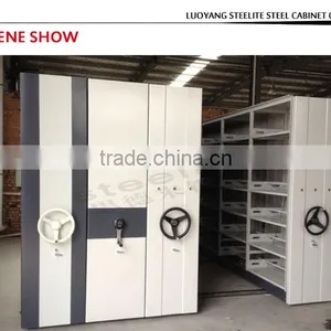Professional Furniture High Density Mechanical Mobile Book Shelving Library Furniture Storage System thumbnail-2