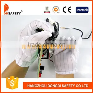 DDSAFETY 2017 Nylon Stitched With Hem Working Glove Cheap Anti-Static Glove thumbnail-1