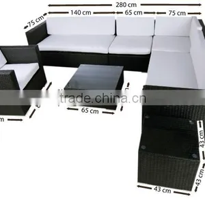 Outdoor Patio Rattan Wicker Sofa Sectional Set Deep Seating Group With Cushion thumbnail-1