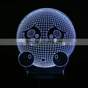 Lovely Emoji Expression Smile 3D Effect LED Night Light Unique Lighting Lamp thumbnail-6