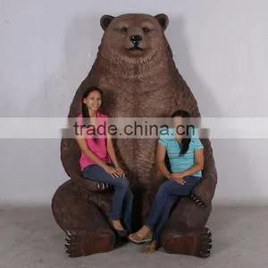 Sitting Grizzly Bear 9ft thumbnail-2
