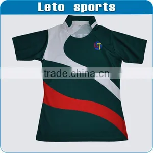 Custom Sublimation Rugby Wear Green, Rugby Jersey, Rugby Uniforms thumbnail-1