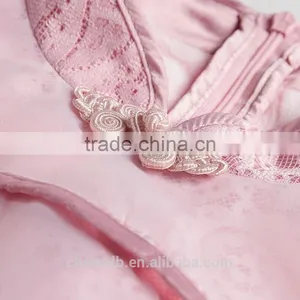 Winter Chinese Traditional Elegant Plain Velvet Cheongsam Dresses for Women thumbnail-4