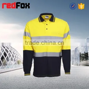 Net Fabric 100% Polyster Safety T-shirt Miner Safety Red T-shirts Polo High Reflective Safety T-shirt thumbnail-4
