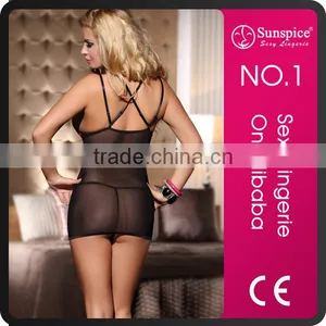 Girls First Night Wear Nude Dress Hot Sexy Transparent Nighty Sexy Lingerie thumbnail-1