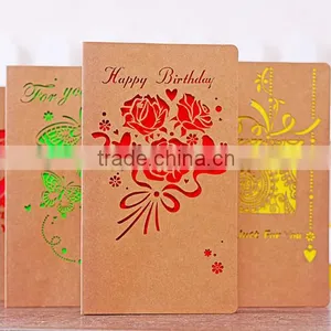 Wholesale Luxury Handmade Decoration Birthday Greeting Card Custom Paper Wedding Invitation Cards 2016 thumbnail-1