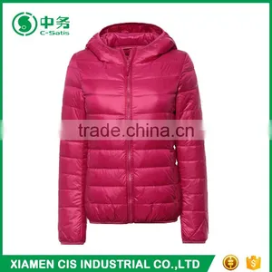 New Style Winter Ultra Light Slim Fit Women Goose Down Filled Jacket thumbnail-2