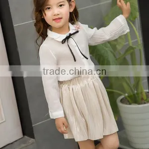 Zm35709a Autumn New Style Blouse Designs Casual Girls Long Sleeve Shirts thumbnail-2