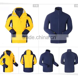 100% Polyester Lightweight 10000mm Waterproof Softshell Jacket thumbnail-2