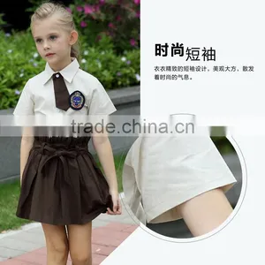 Juqian 2016 Quality School Uniform Factory Hot Sale Primary Kids Girls School Uniform Dress thumbnail-4