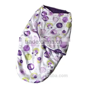 Baby Swaddle Blanket With Printed Fleece thumbnail-5