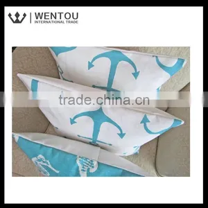 Wholesale Anchors Coastal Turquoise Pillow Cushion Cover thumbnail-6