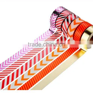 6 Pure Colors Washi Tape One Set Adhesive Paper Fringe Pattern 1.5cm*10m thumbnail-2