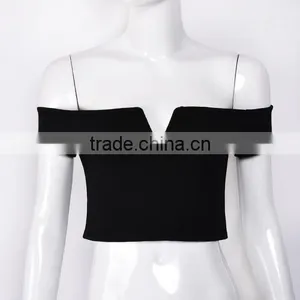 Fashion Women Top off Shoulder Nightclub Top thumbnail-3