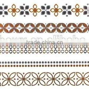 Wholesale Gold and Silver Metallic Temporary Tattoo Sticker thumbnail-5