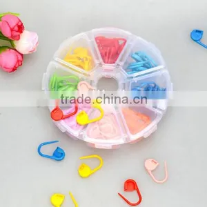 80PCS Mixed Color Corchet Sewing Knitting Ring/Stitch Closed Maker thumbnail-4