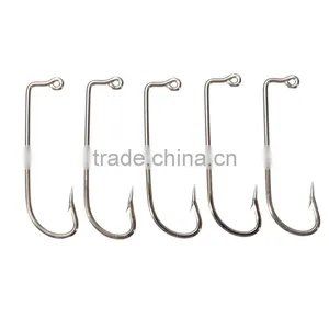 The Best Quality Fishing Tools Lot 100PCS Jig Hook Jig Big Stainless Steel Fishing Hooks White Color Fish Hook Size 2 thumbnail-2