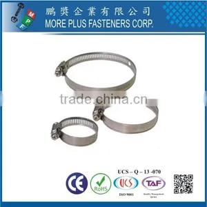 Made in Taiwan Metal Black 1/2 Inch Band Amercian Schlauchklemmen Hose Clamp thumbnail-5
